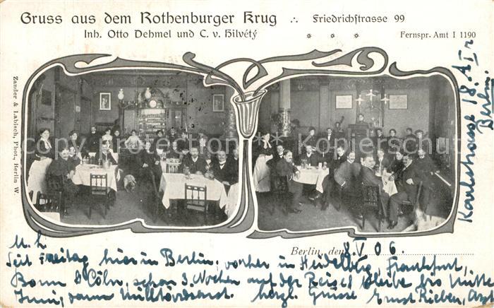 Berlin Gaststaette Rothenburger Krug