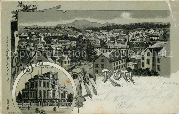 Rueti ZH Ville Sequin Mondschein Panorama