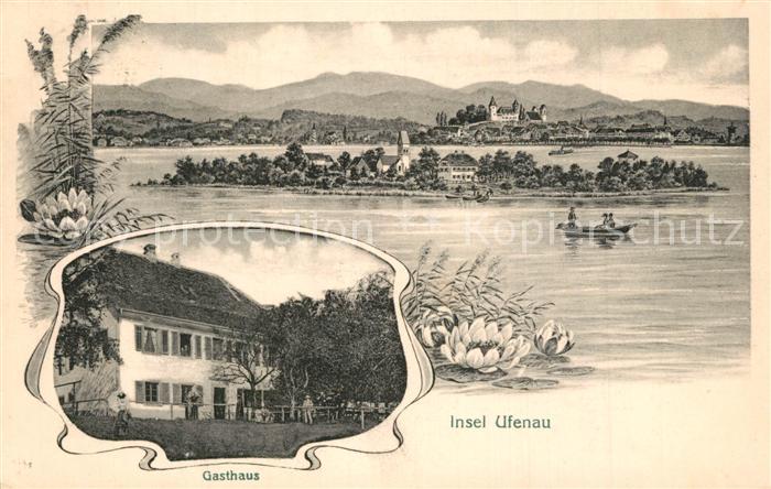 Insel Ufenau Ufnau Zuerichsee SZ Gasthaus Panorama Schloss