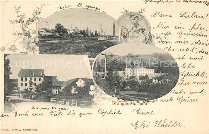 Granges-pres-Marnand Kirche Panorama