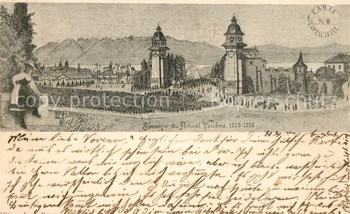 Lausanne VD Souvenir du Festival Vaudois