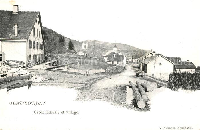 Mauborget Croix federale village