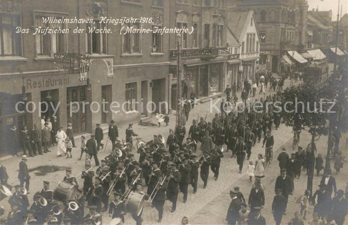 Wilhelmshaven CITY Das Aufziehen der Wache Marine Infanterie