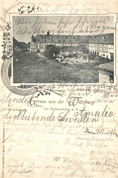 Weissenburg Bayern Wuelzburg Schlossbau Cisterne