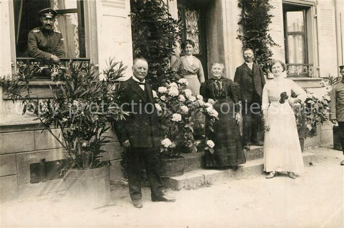 Wintzenheim Winzenheim Elsass Familienaufnahme am Haus