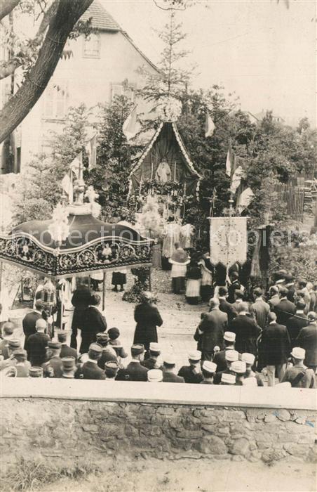 Wintzenheim Winzenheim Elsass Feldgottesdienst Marienanbetung