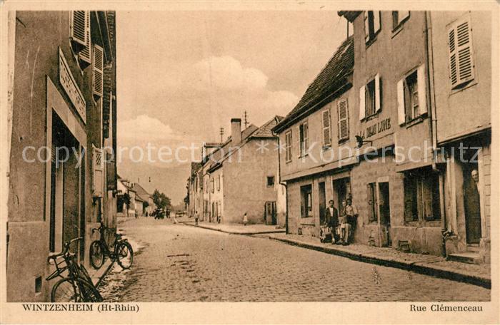 Wintzenheim Winzenheim Elsass Rue Clemenceau