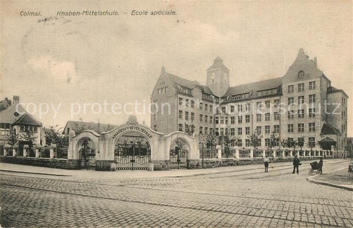 Colmar Haut Rhin Elsass Knaben Mittelschule