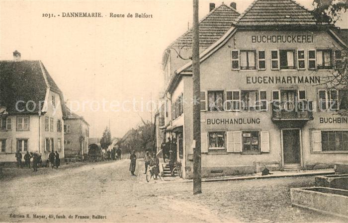 Dannemarie Haut-Rhin Route de Belfort Buchdruckerei Eugen Hartmann