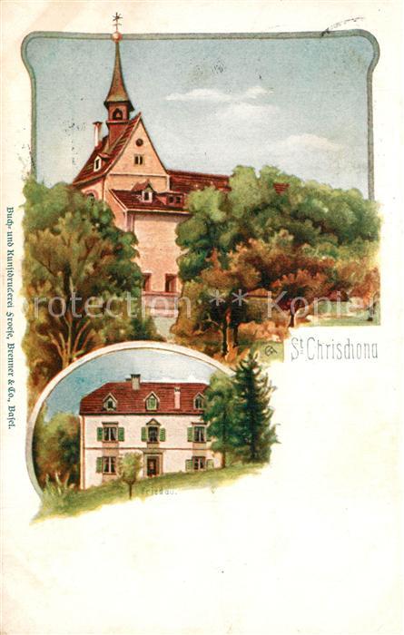 Chrischona St Kloster Kirche Panorama