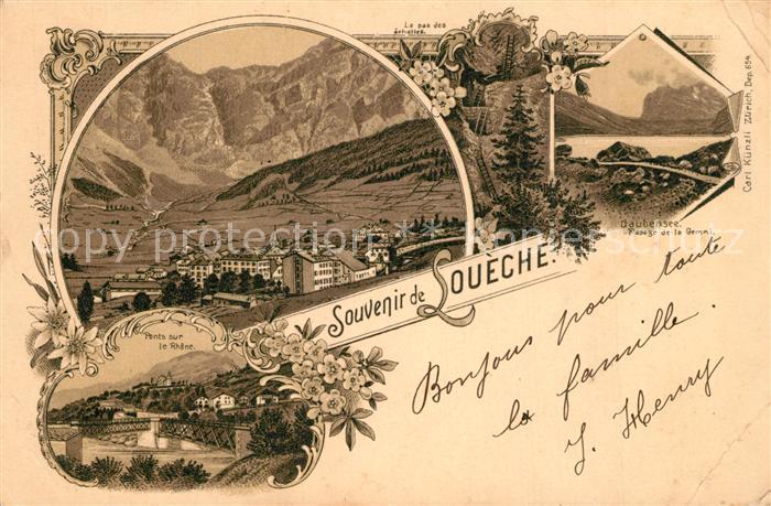 Leukerbad Panorama Ponts sur le Rhone