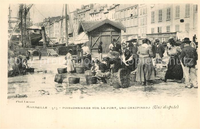 Marseille Bouches-du-Rhone Poissonnieres sur le port