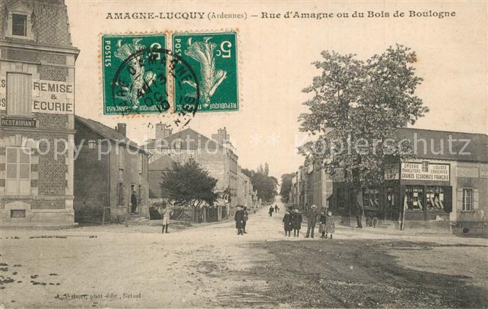 Lucquy Rue d Amagne ou du Bois de Boulogne