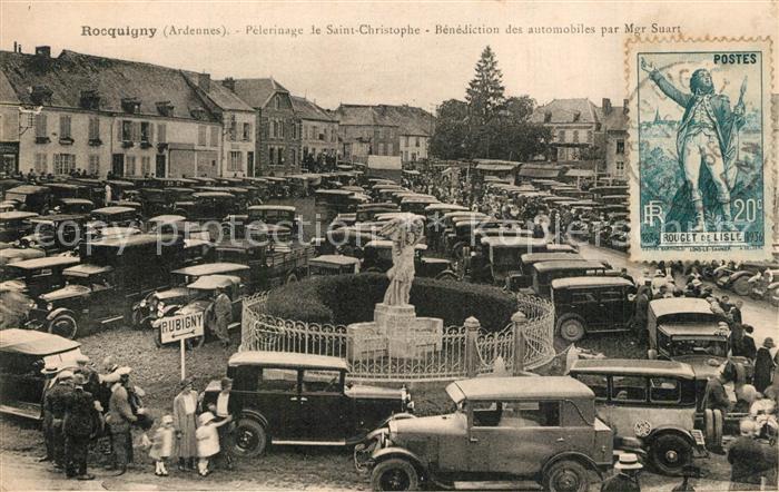 Rocquigny Ardennes Pelerinage le Saint Christophe Benediction des automobiles