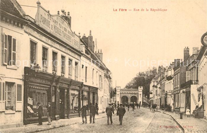 La Fere Aisne Rue de la Republikque