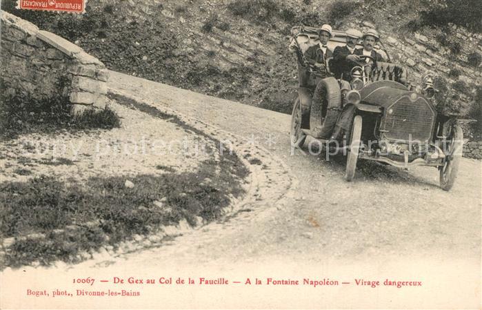 Col de la Faucille Gex Fontaine Napoleon Virage dangereux