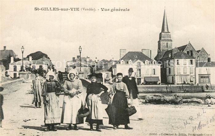 Saint-Gilles-sur-Vie Vendee Panorama Kirche