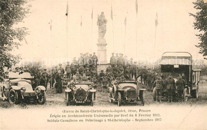 Saint-Christophe-le-Jajolet Pilgerfahrt kanadischer Soldaten Februar1912 - Septe