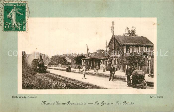 Marseille-en-Beauvaisis La Gare Les Palais