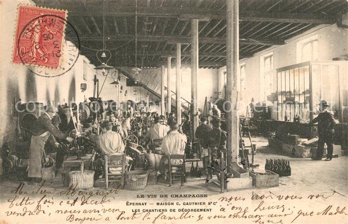 Epernay 51 Maison Gauthier Les Chantiers de Degorgement