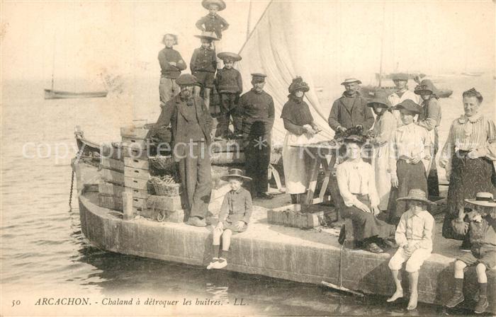 Arcachon Gironde Chaland a detroquer les buitres