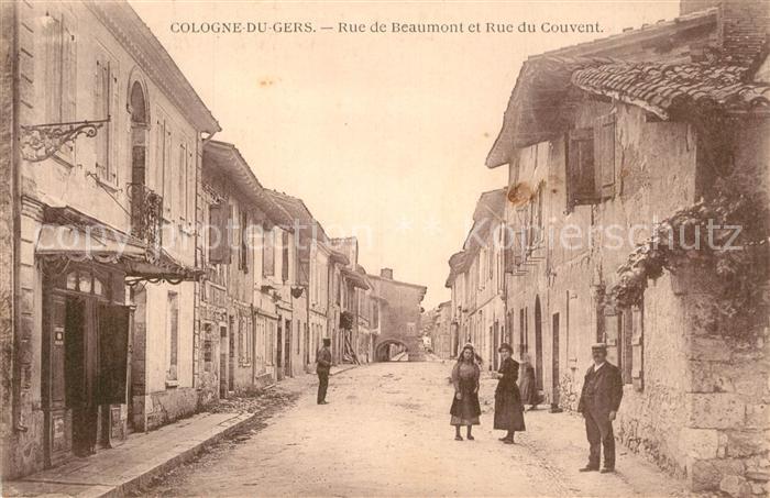 Gers Cologne Rue de Beaumont Rue du Couvent