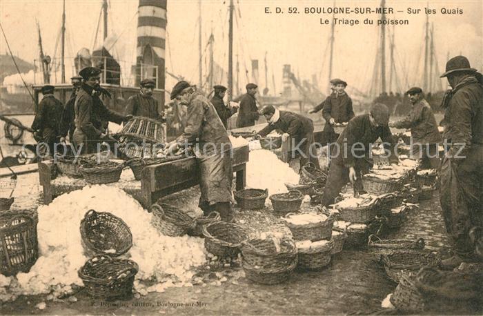 Boulogne-sur-Mer Sur les Quais le Triage du poisson
