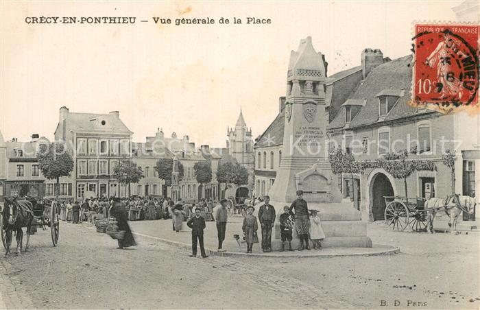 Crecy-en-Ponthieu Panorama la Place
