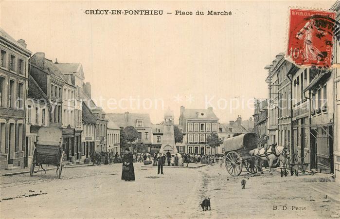 Crecy-en-Ponthieu Place du Marche
