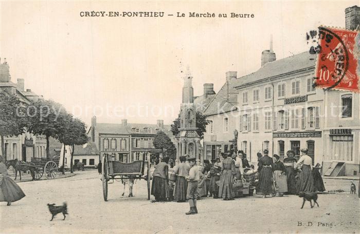 Crecy-en-Ponthieu Le Marche au Beurre