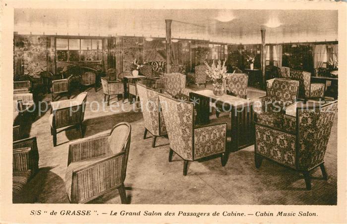 Dampfer Oceanliner S/S de Grasse Grand Salon