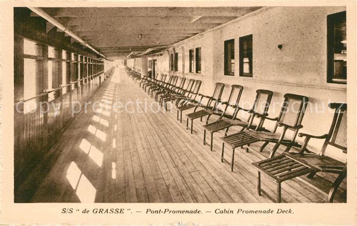 Dampfer Oceanliner S/S de Grasse Pont-Promenade