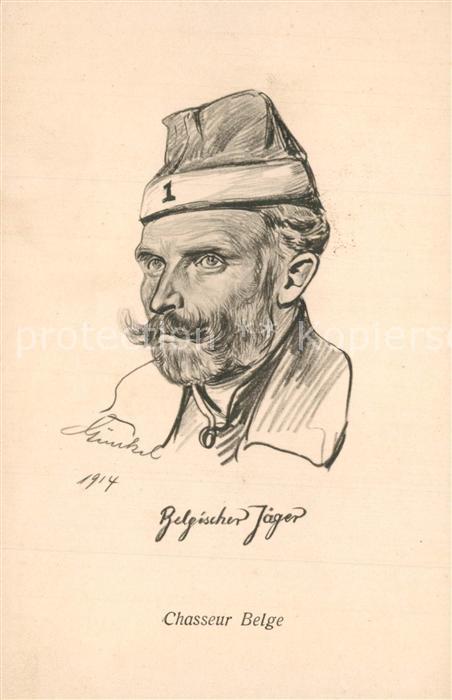Militaria Belgien Belgischer J?ger Chasseur Belge