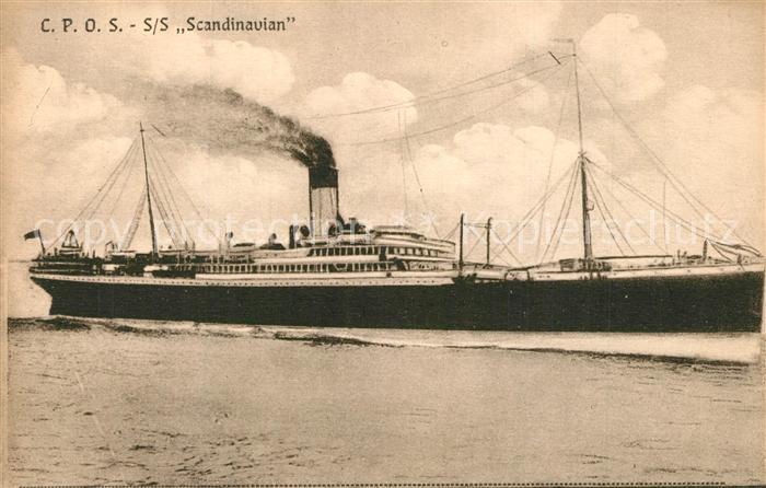 Dampfer Oceanliner S/S Scandinavian