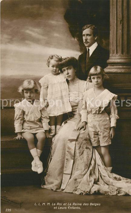 Adel Belgien Roi et Reine et leurs Enfants