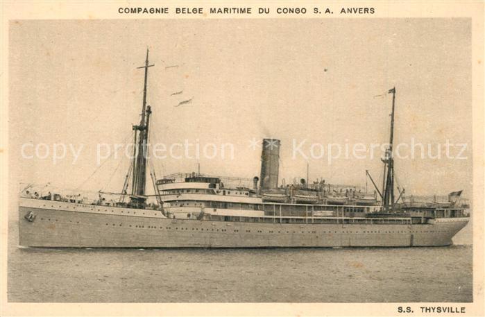 Dampfer Oceanliner S.S. Thysville