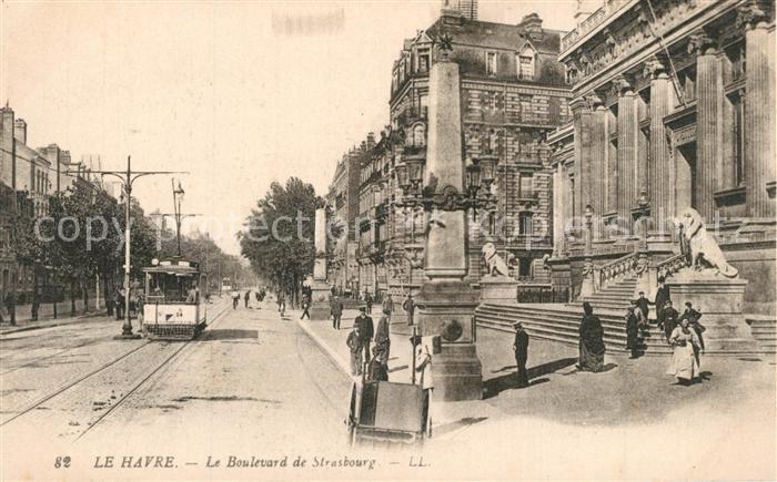 Strassenbahn Le Havre Boulevard de Strasbourg