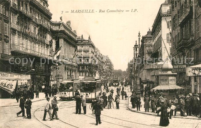 Strassenbahn Marseille Rue Cannebiere