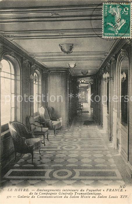 Dampfer Oceanliner Paquebot France Galerie de Communication Le Havre