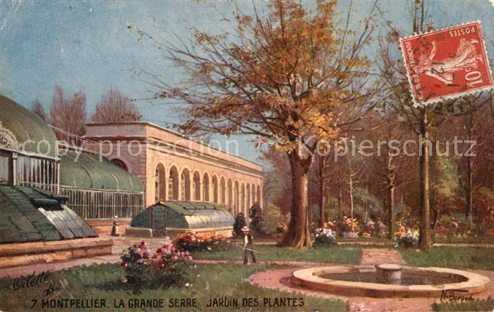 Verlag Tucks Oilette Nr. Montpellier Grande Serre Jardin des Plantes