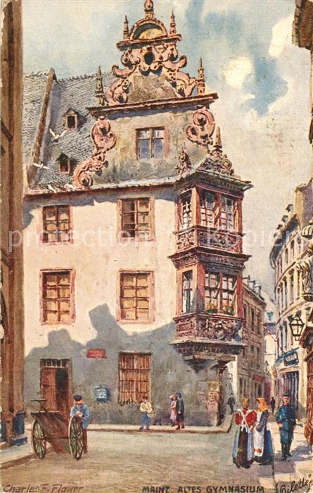 Verlag Tucks Oilette Nr. 187 B Mainz Altes Gymnasium Charles E.