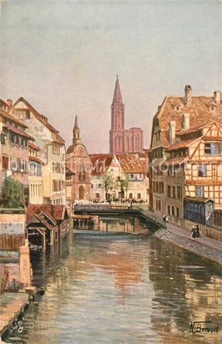 Verlag Tucks Oilette Nr. 2008 Strassburg Elsass N. Beraud