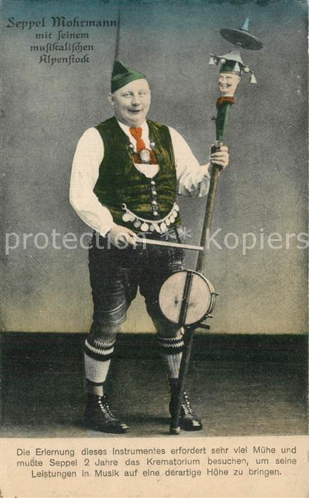 Musikanten Seppel Mohrmann Alpenstock