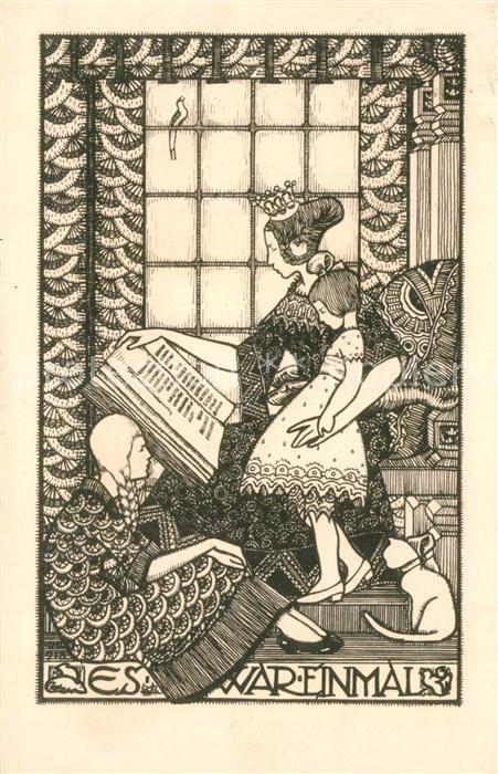 Kuenstlerkarte Marga Hertz-L?cker Es war einmal Verlag-Wiechmann-Nr. 4176