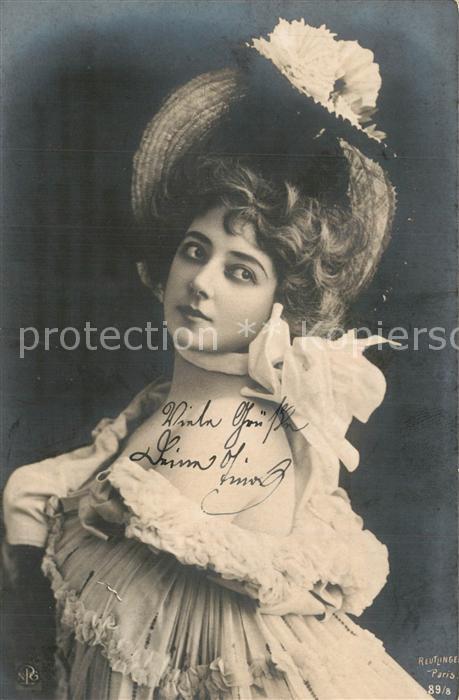 Foto Reutlinger Paris Frau Hut