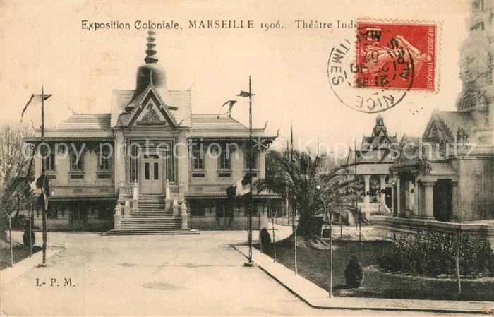 Exposition Coloniale Marseille 1906 Theatre Indochinois