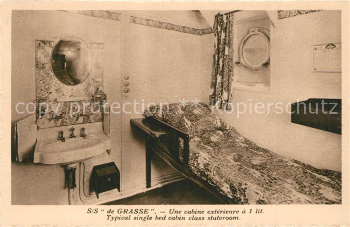 Dampfer Oceanliner S/S de Grasse Cabine exterieure