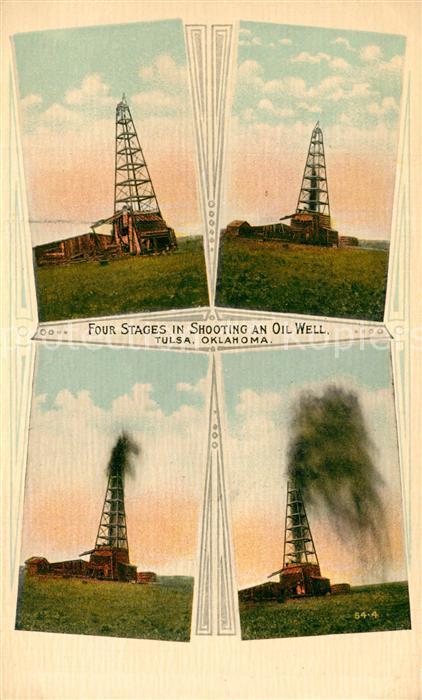 oelfoerderung Oil Fields Four Stages in shooting an Oil Well Tulsa Oklahoma