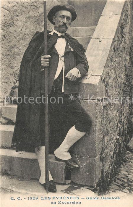 Trachten Frankreich Pyrenees Guide Ossalois en Excursion