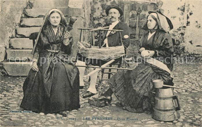 Spinnrad Spindel Pyrenees Deux Rivales